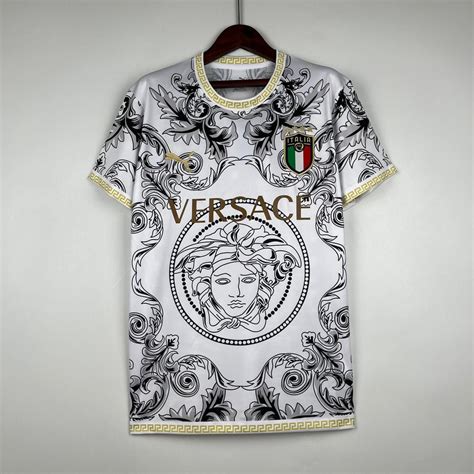 black and white versace shirt